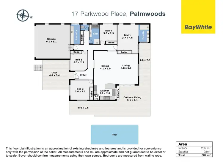 Floorplan of Homely house listing, 17 Parkwood Place, Palmwoods QLD 4555