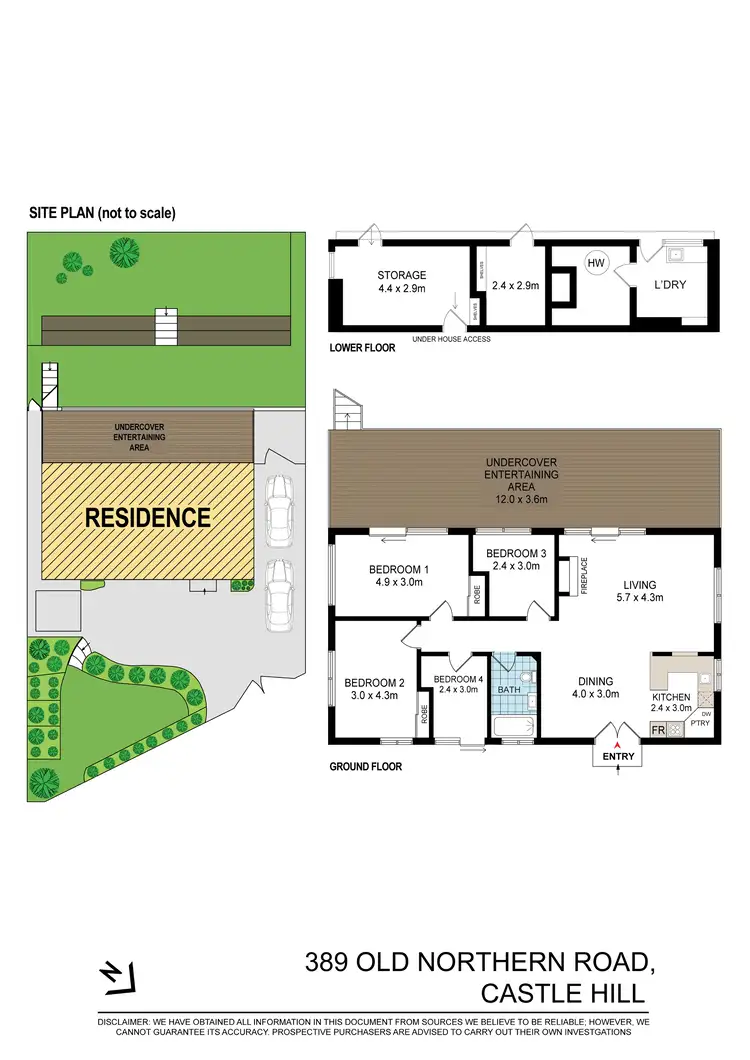 Floorplan of Homely house listing, 389 OLD NORTHERN RD, Castle Hill NSW 2154