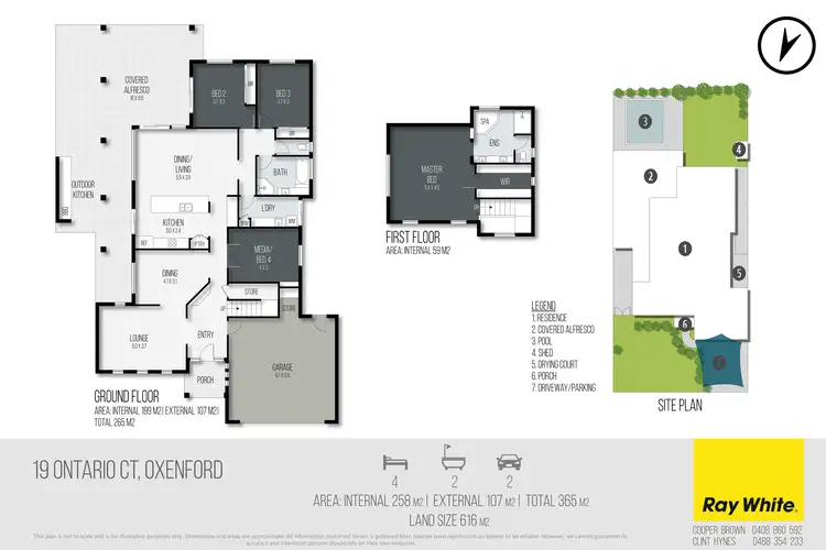 Floorplan of Homely house listing, 19 Ontario Court, Oxenford QLD 4210
