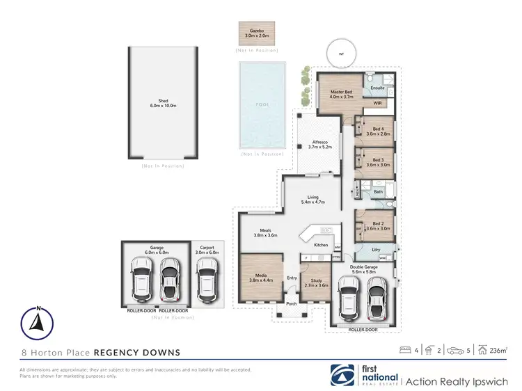 Floorplan of Homely house listing, 8 Horton Place, Regency Downs QLD 4341