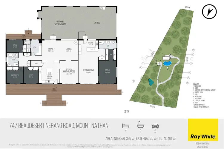 Floorplan of Homely rural property listing, 747 Beaudesert Nerang Road, Mount Nathan QLD 4211
