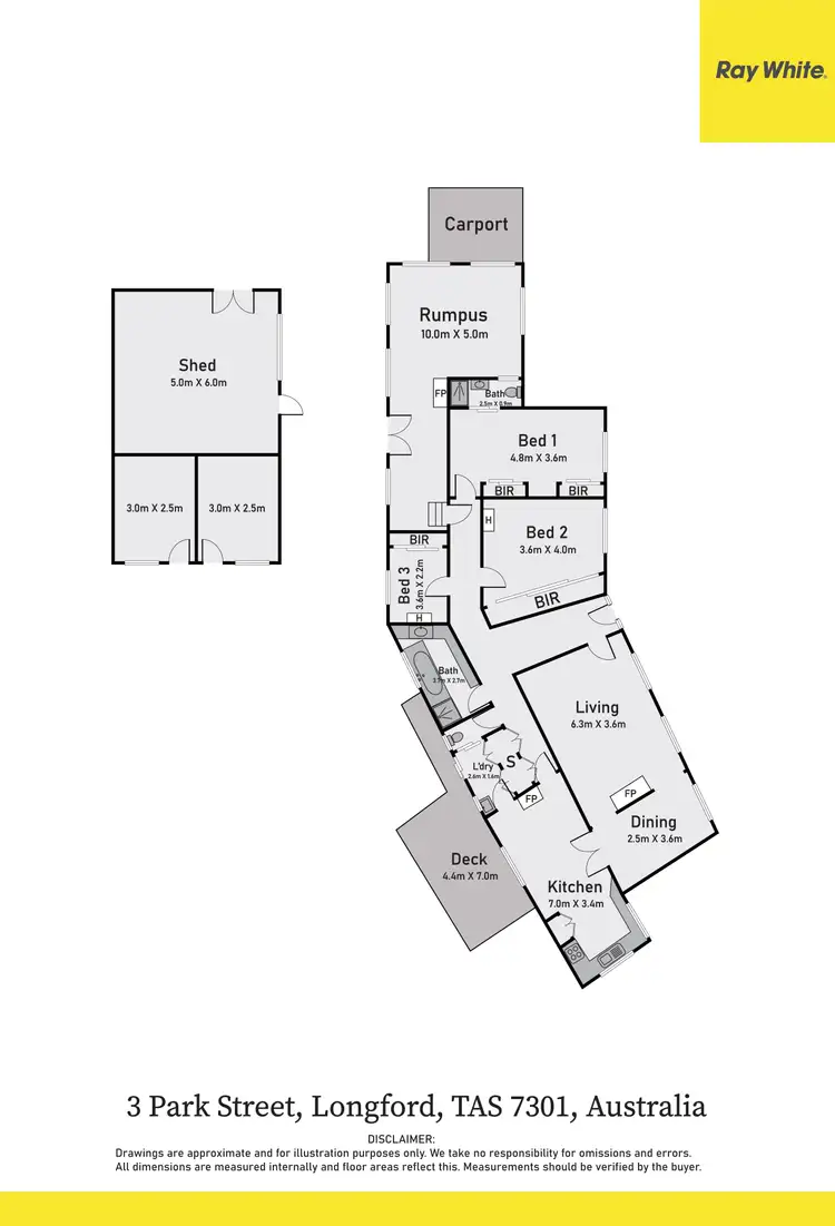 Floorplan of Homely house listing, 3 Park Street, Longford TAS 7301