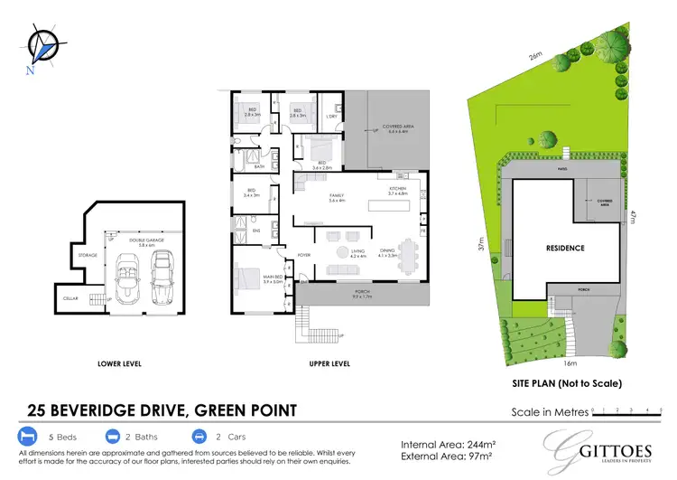 Floorplan of Homely house listing, 25 Beveridge Drive, Green Point NSW 2251