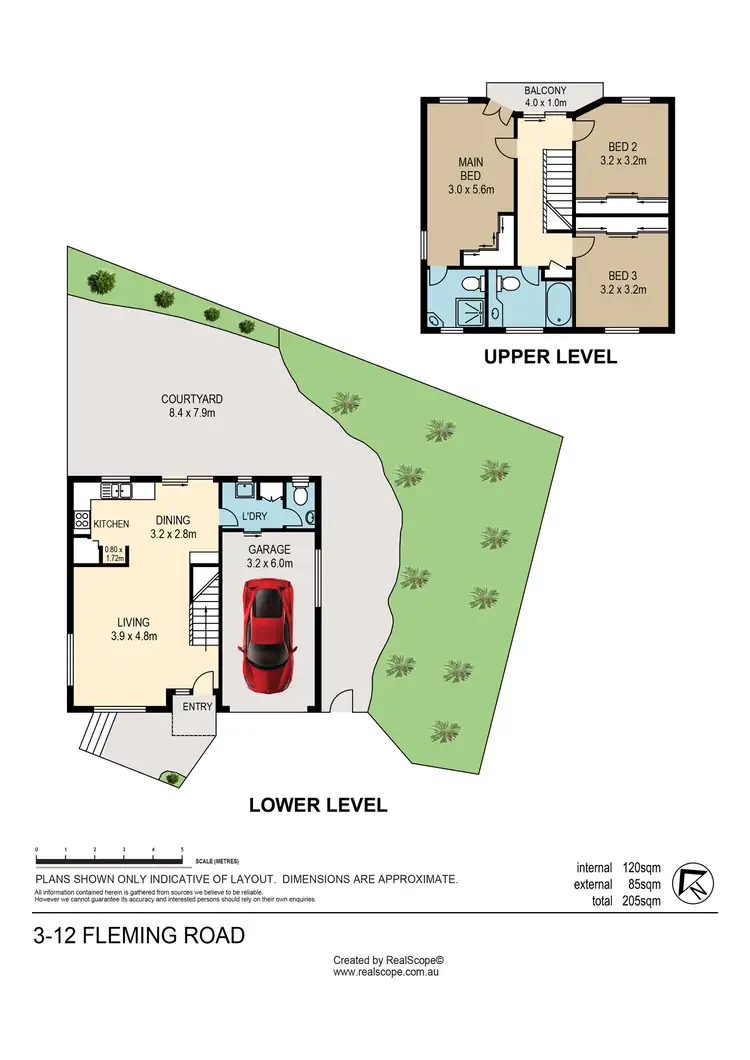 Floorplan of Homely townhouse listing, 3/12 Fleming Road, Herston QLD 4006