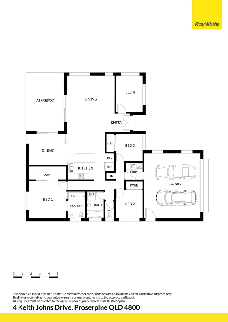 Floorplan of Homely house listing, 4 Keith Johns Drive, Proserpine QLD 4800