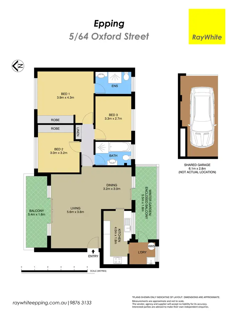 Floorplan of Homely unit listing, 5/64 Oxford Street, Epping NSW 2121