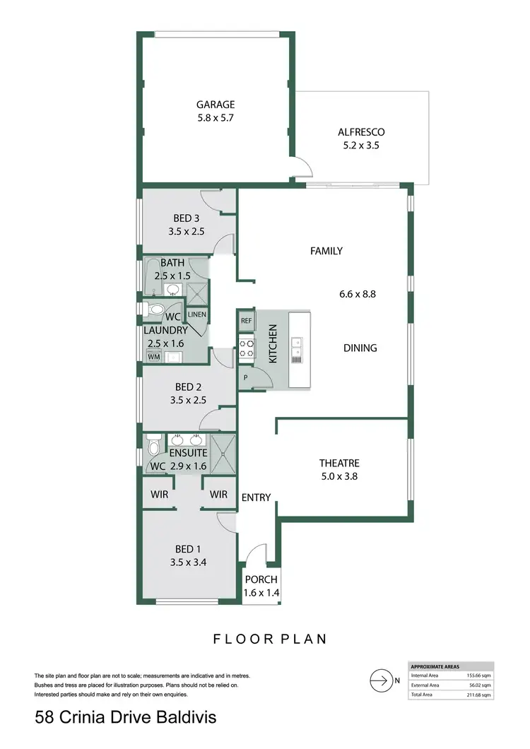 Floorplan of Homely house listing, 58 Crinia Drive, Baldivis WA 6171