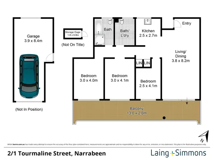 Floorplan of Homely apartment listing, 2/1 Tourmaline Street, Narrabeen NSW 2101