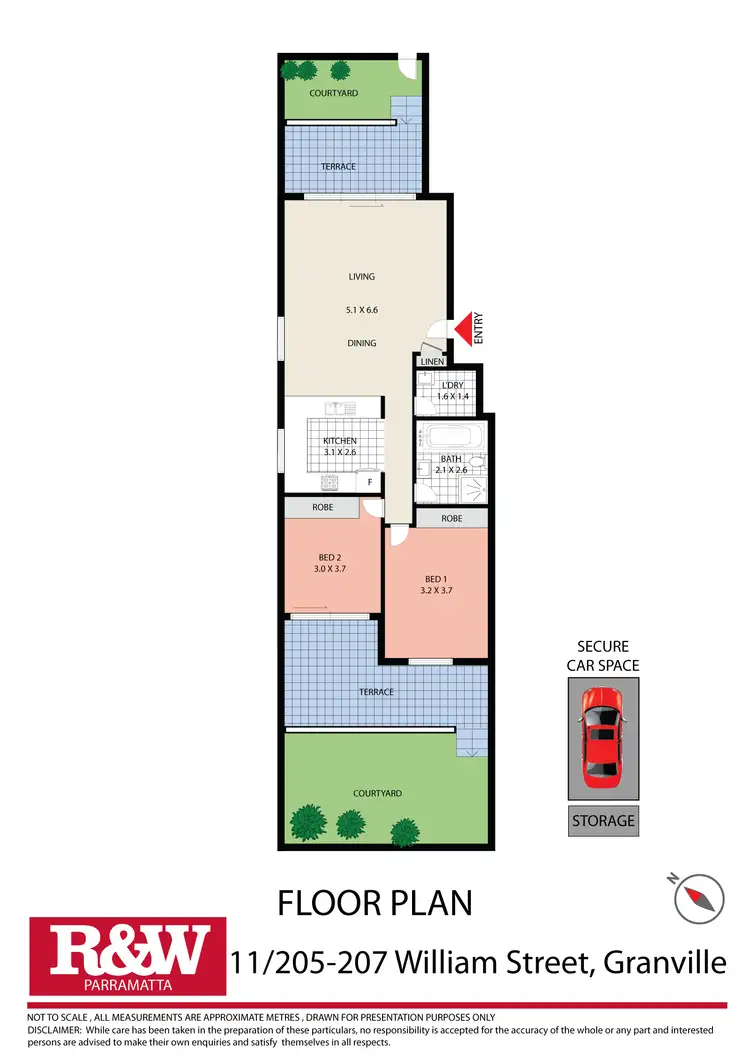Floorplan of Homely unit listing, 11/205-207 William Street, Granville NSW 2142