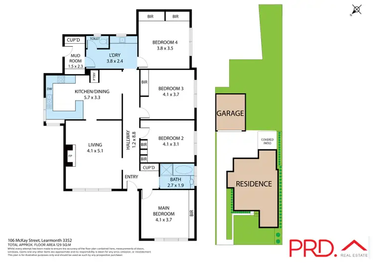 Floorplan of Homely house listing, 106 McKay Street, Learmonth VIC 3352
