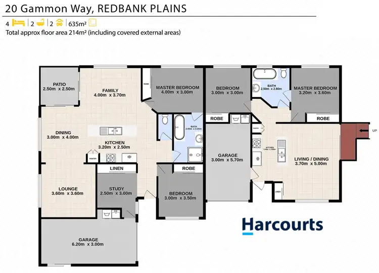 Floorplan of Homely house listing, 20 Gammon Way, Redbank Plains QLD 4301