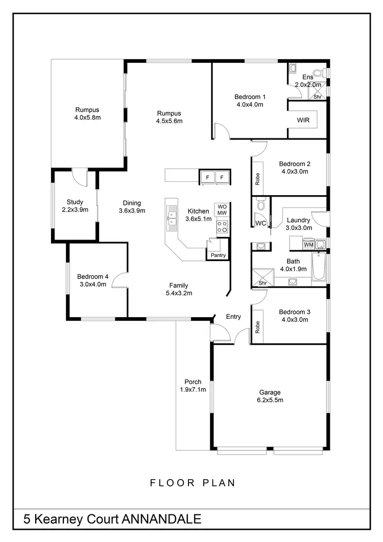 Floorplan of Homely house listing, 5 Kearney Court, Annandale QLD 4814
