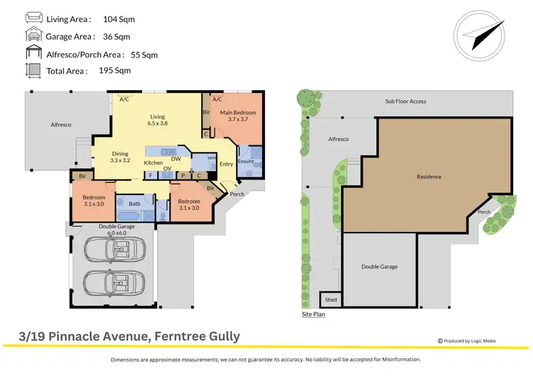 Floorplan of Homely unit listing, 3/19 Pinnacle Avenue, Ferntree Gully VIC 3156