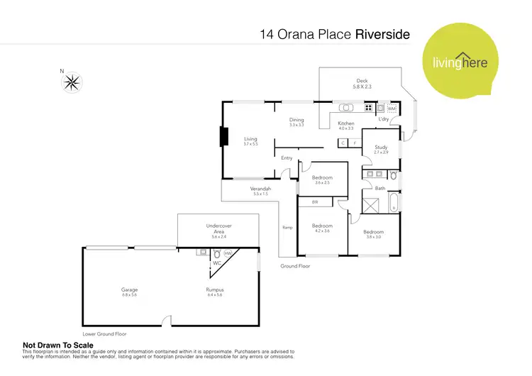Floorplan of Homely house listing, 14 Orana Place, Riverside TAS 7250