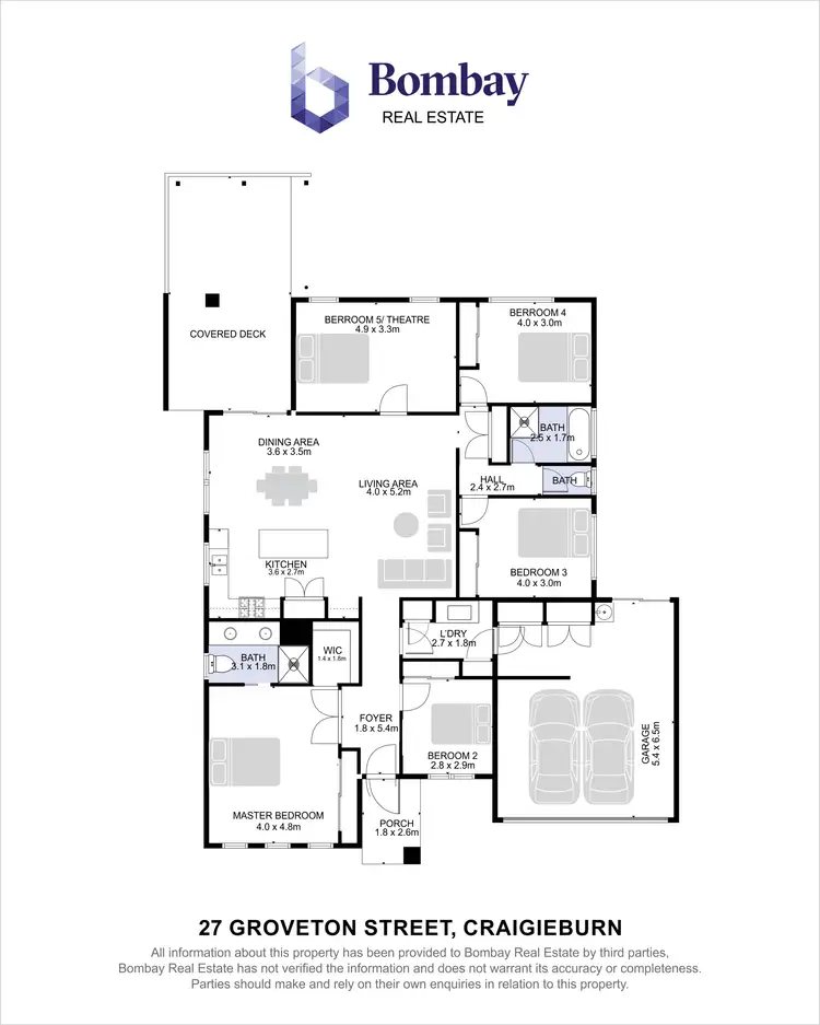 Floorplan of Homely house listing, 27 Groveton Street, Craigieburn VIC 3064