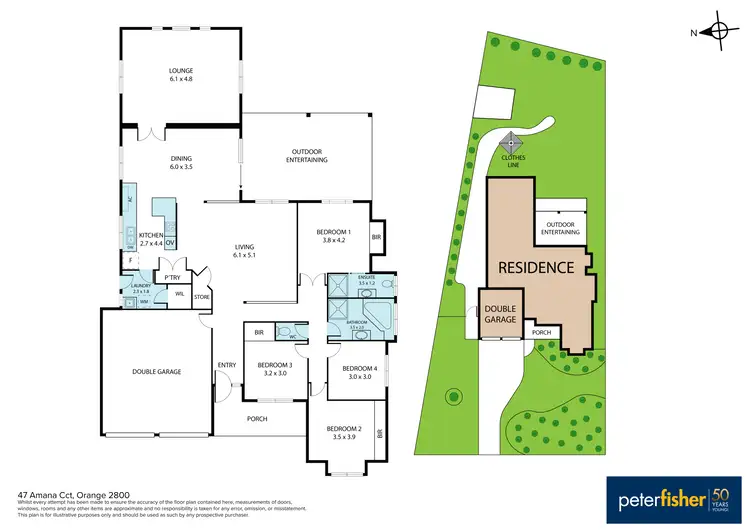 Floorplan of Homely house listing, 47 Amana Circuit, Orange NSW 2800