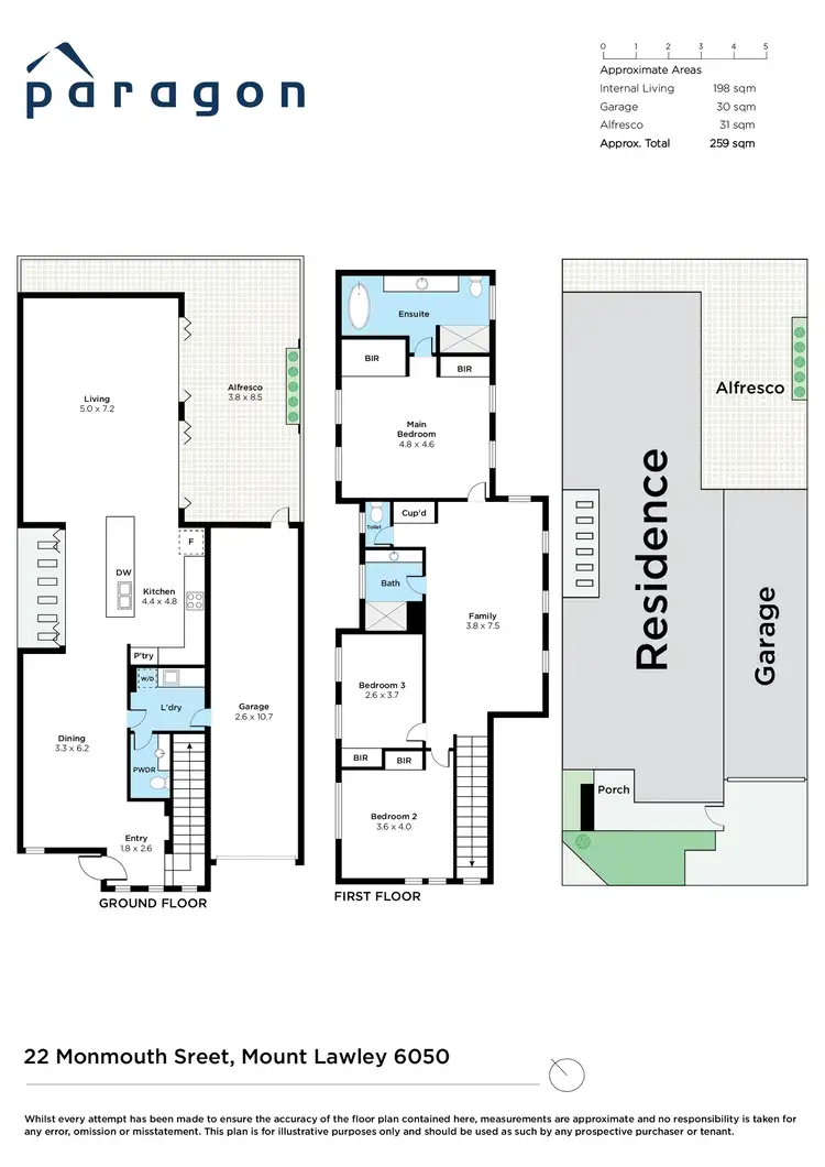 Floorplan of Homely house listing, 22 Monmouth Street, Mount Lawley WA 6050