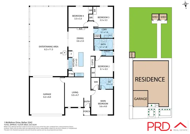 Floorplan of Homely house listing, 1 McMahon Drive, Ballan VIC 3342