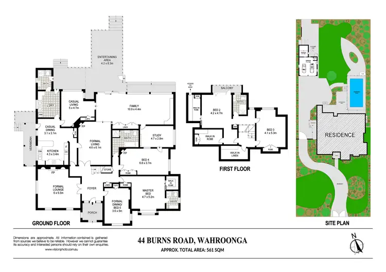 Floorplan of Homely house listing, 44 Burns Road, Wahroonga NSW 2076