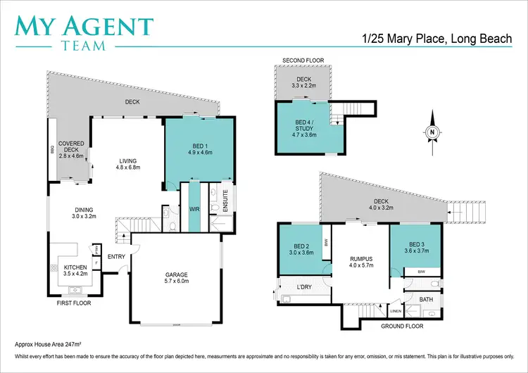 Floorplan of Homely house listing, 1/25 Mary Place, Long Beach NSW 2536