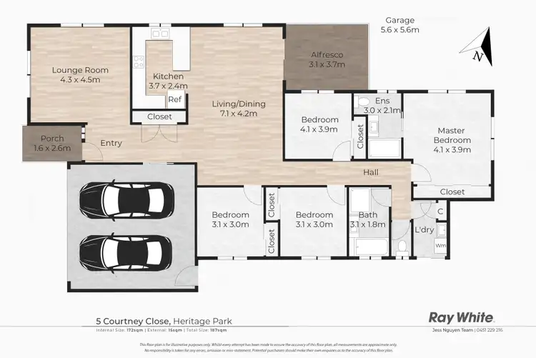 Floorplan of Homely house listing, 5 Courtney Close, Heritage Park QLD 4118
