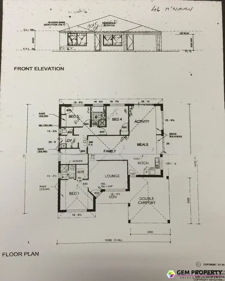 Floorplan of Homely house listing, 46 McNairn Cross, Leda WA 6170