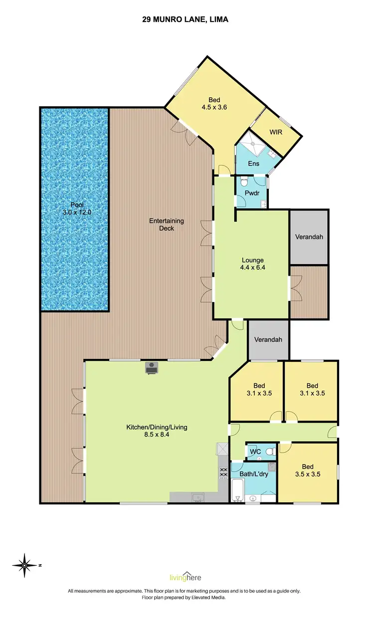 Floorplan of Homely rural property listing, 29 Munro Lane, Lima VIC 3673