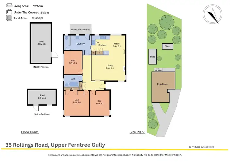 Floorplan of Homely house listing, 35 Rollings Road, Upper Ferntree Gully VIC 3156