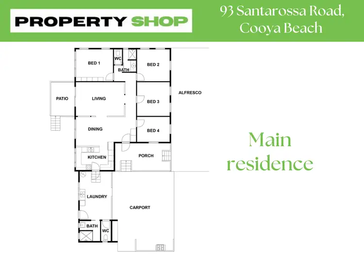 Floorplan of Homely house listing, 93 Santarossa Road, Cooya Beach QLD 4873