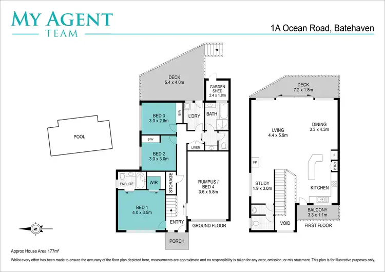 Floorplan of Homely house listing, 1A Ocean Road, Batehaven NSW 2536