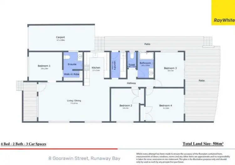 Floorplan of Homely house listing, 8 Goorawin Street, Runaway Bay QLD 4216