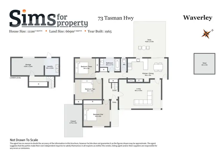 Floorplan of Homely house listing, 73 Tasman Highway, Waverley TAS 7250