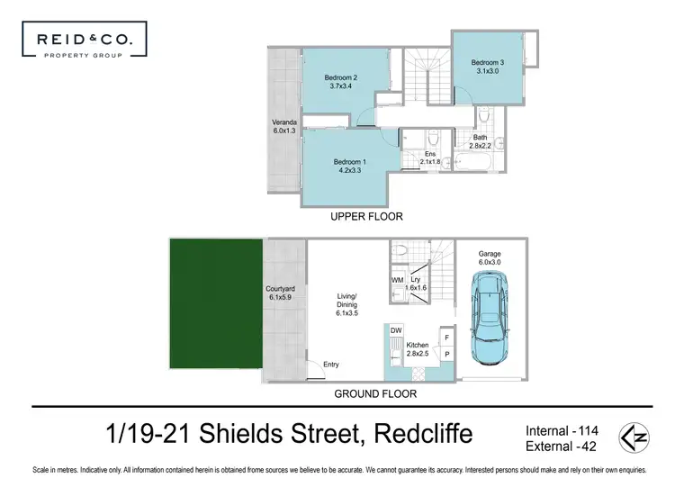 Floorplan of Homely townhouse listing, 1/19-21 Shields Street, Redcliffe QLD 4020