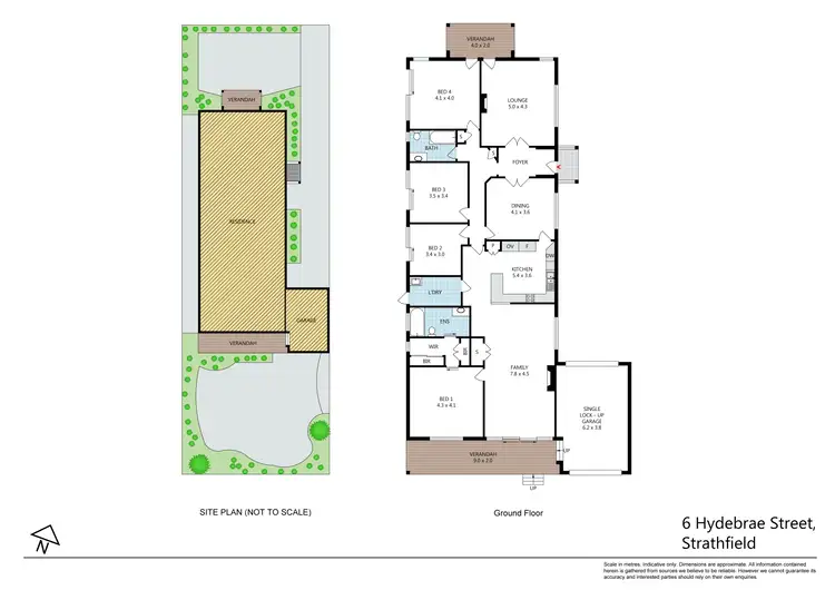 Floorplan of Homely house listing, 6 HYDEBRAE STREET, Strathfield NSW 2135