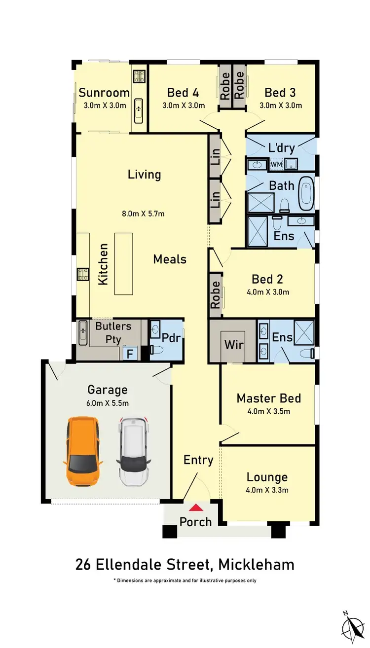 Floorplan of Homely house listing, 26. Ellendale Street, Mickleham VIC 3064