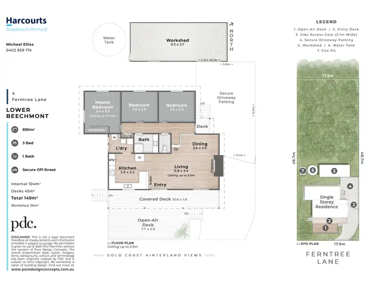 Floorplan of Homely house listing, 4 Ferntree Lane, Lower Beechmont QLD 4211