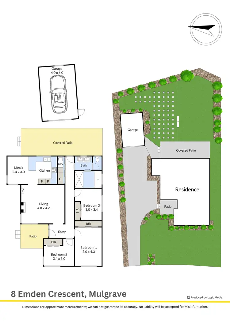 Floorplan of Homely house listing, 8 Emden Crescent, Mulgrave VIC 3170