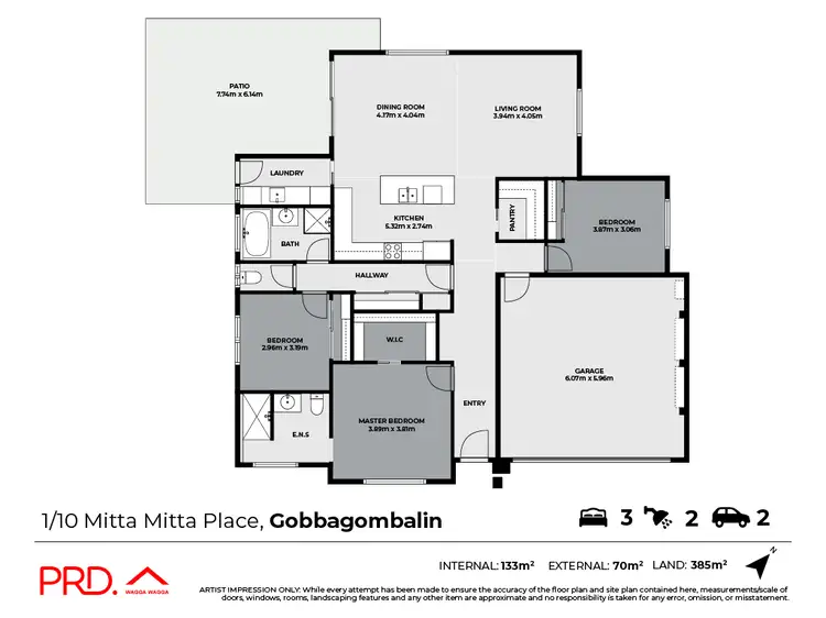 Floorplan of Homely house listing, 1/10 Mitta Mitta Place, Gobbagombalin NSW 2650