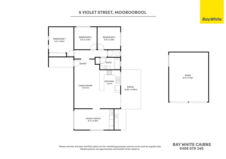 Floorplan of Homely house listing, 5 Violet Street, Mooroobool QLD 4870