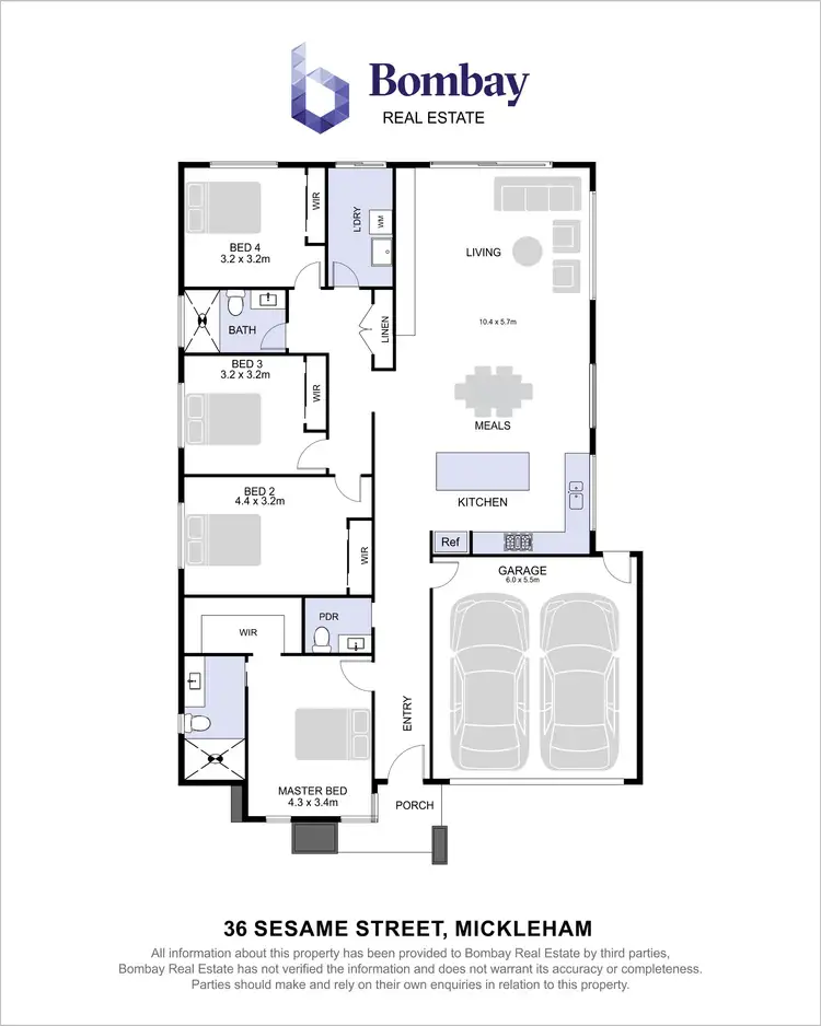 Floorplan of Homely house listing, 36 Sesame Street, Mickleham VIC 3064