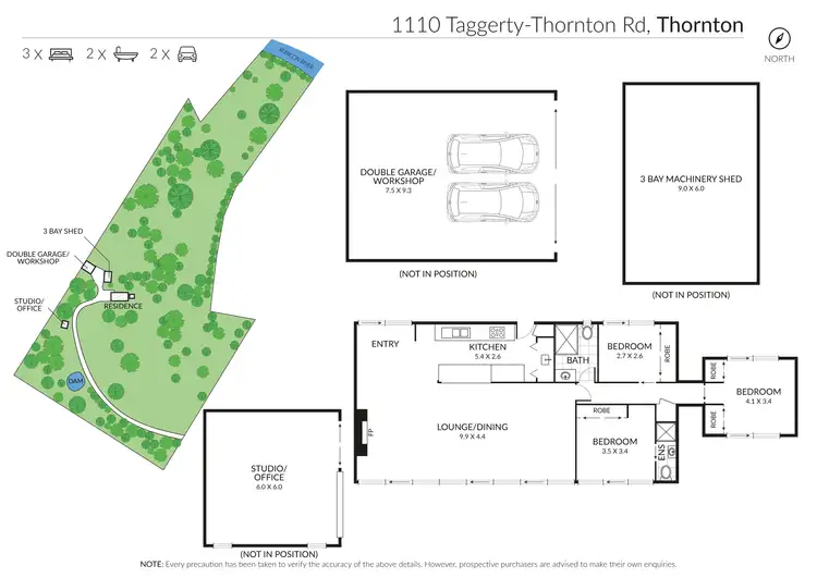 Floorplan of Homely rural property listing, 1110 Taggerty-Thornton Road, Thornton VIC 3712