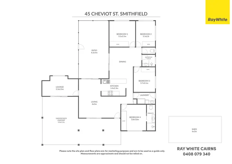 Floorplan of Homely house listing, 45 Cheviot Street, Smithfield QLD 4878