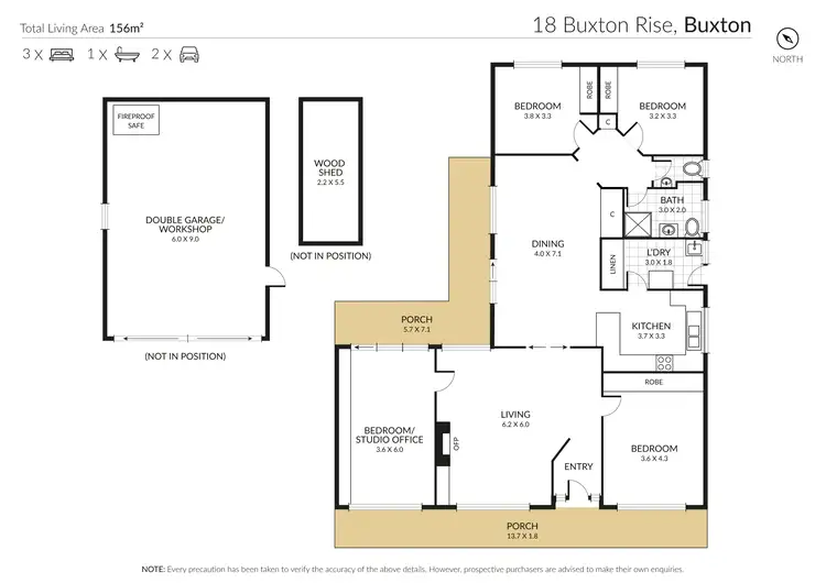 Floorplan of Homely house listing, 18 Buxton Rise, Buxton VIC 3711