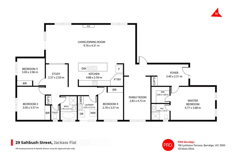 Floorplan of Homely house listing, 29 Saltbush Street, Jackass Flat VIC 3556