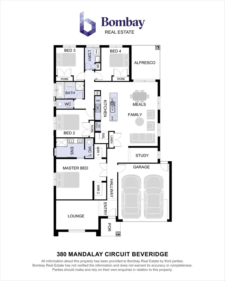 Floorplan of Homely house listing, 380 Mandalay Circuit, Beveridge VIC 3753