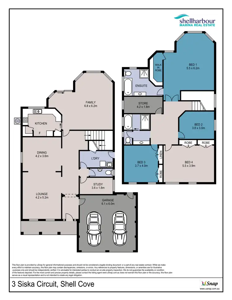 Floorplan of Homely house listing, 3 Siska Circuit, Shell Cove NSW 2529
