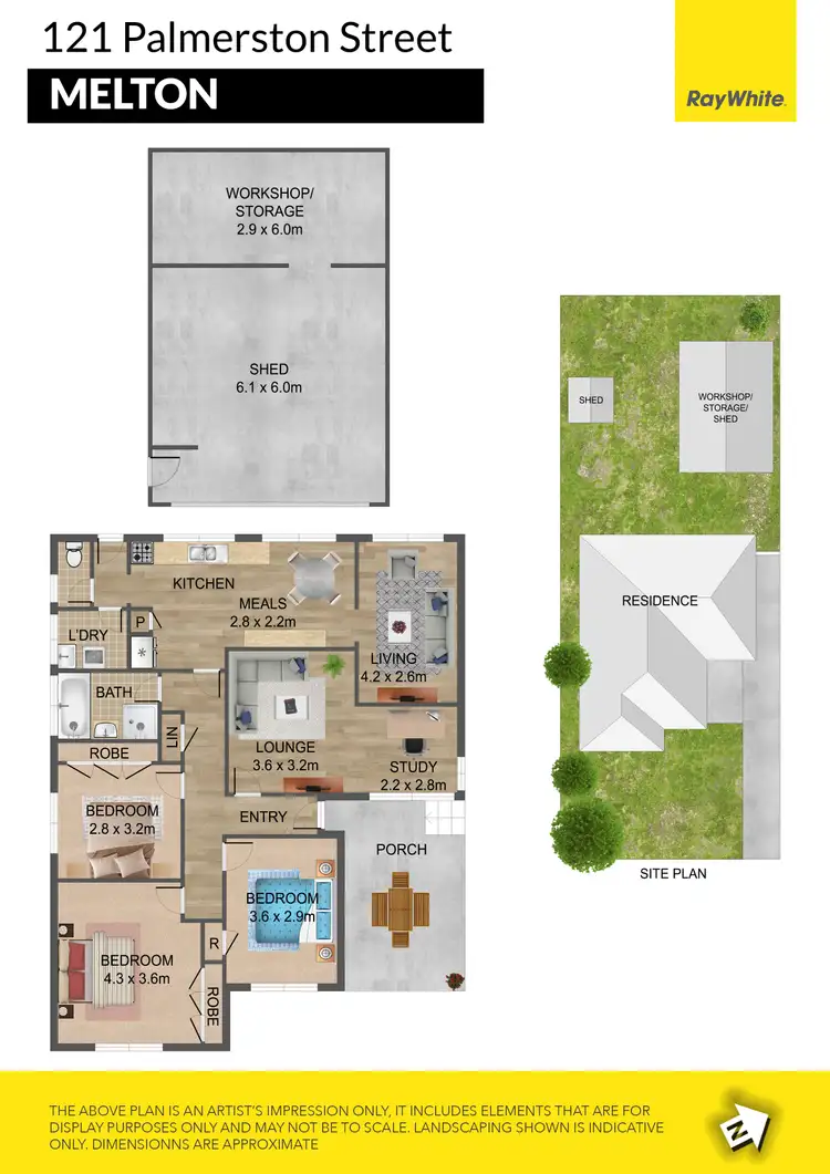 Floorplan of Homely house listing, 121 Palmerston Street, Melton VIC 3337