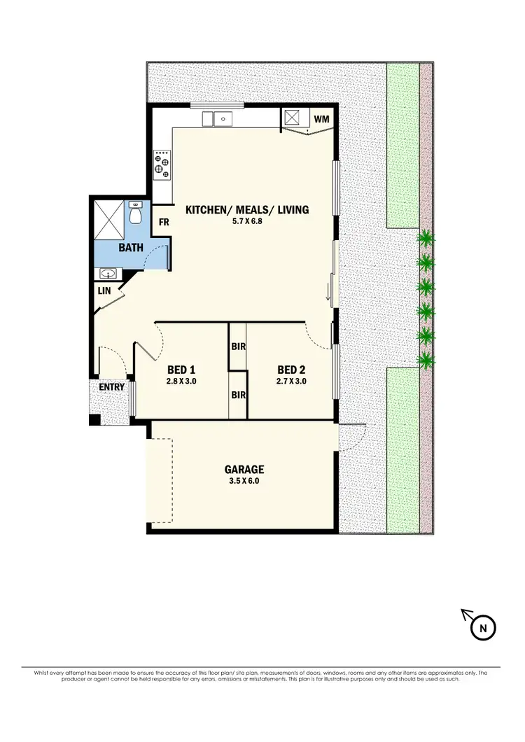 Floorplan of Homely townhouse listing, 3/55 Corrigan Avenue, Brooklyn VIC 3012