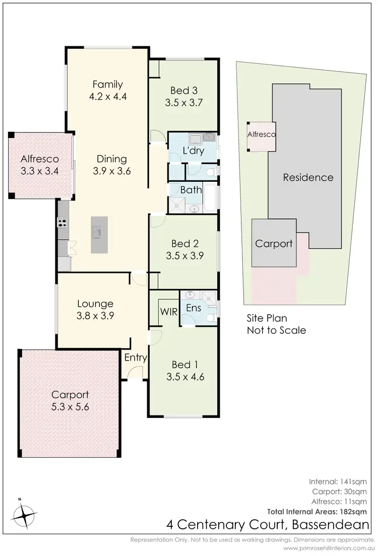 Floorplan of Homely house listing, 4 Centenary Court, Bassendean WA 6054