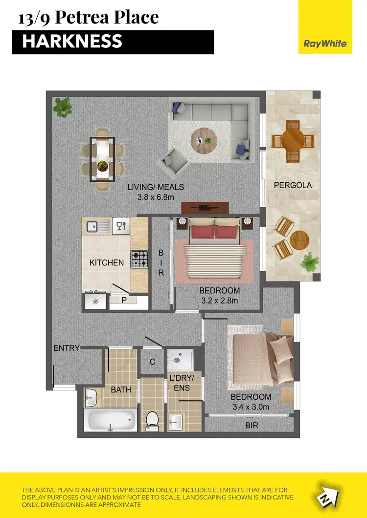 Floorplan of Homely house listing, 13/9 Petrea Place, Harkness VIC 3337